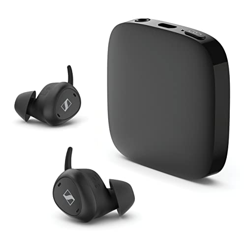 Sennheiser TV Clear Set - Auriculares inalámbricos para televisión con cancelación de Ruido pasiva y Bluetooth - Auriculares para televisión intraurales inalámbricos y cómodos, Negro